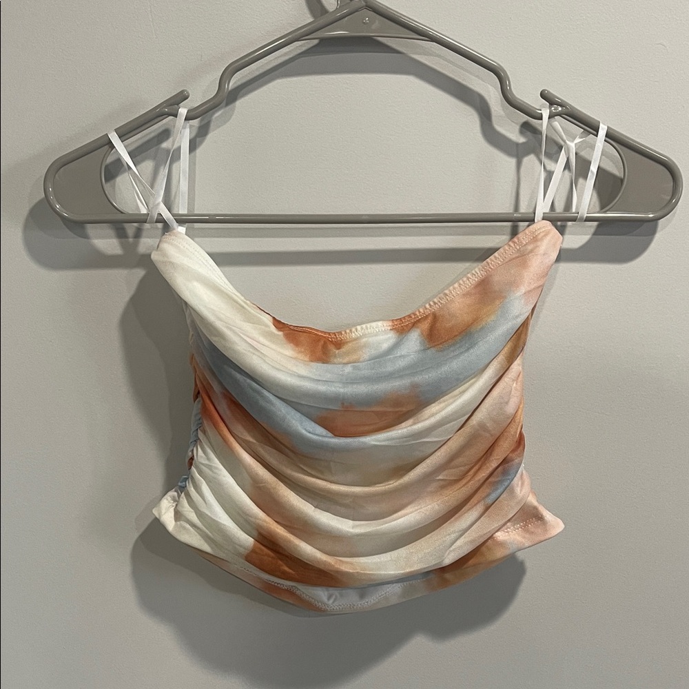Elegant Multicolor Draped Camisole